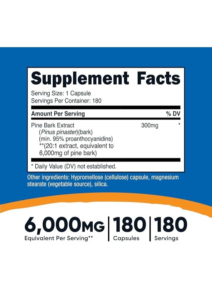 نوتريكوست، مستخلص لحاء الصنوبر، 6000 ملغ، 180 كبسولة - Image 2